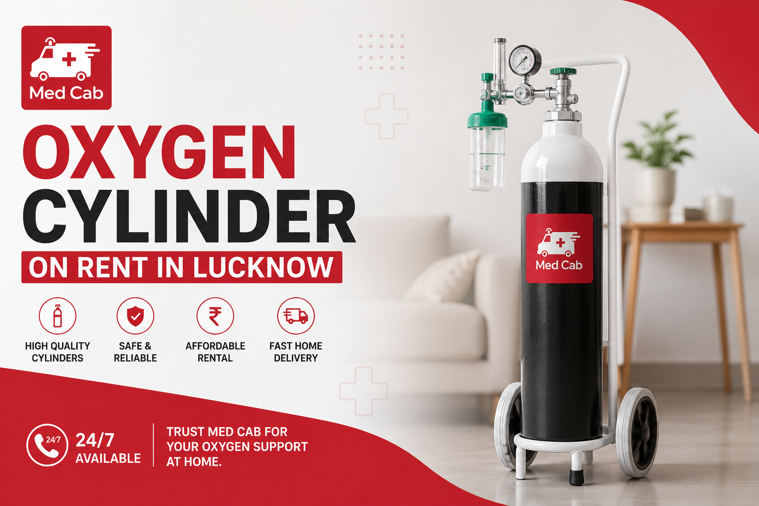 Oxygen Cylinder on Rent in Lucknow: Home Oxygen Support