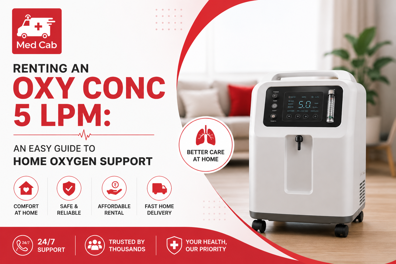 Renting an OXY CONC 5 LPM: An Easy Guide to Home Oxygen Support