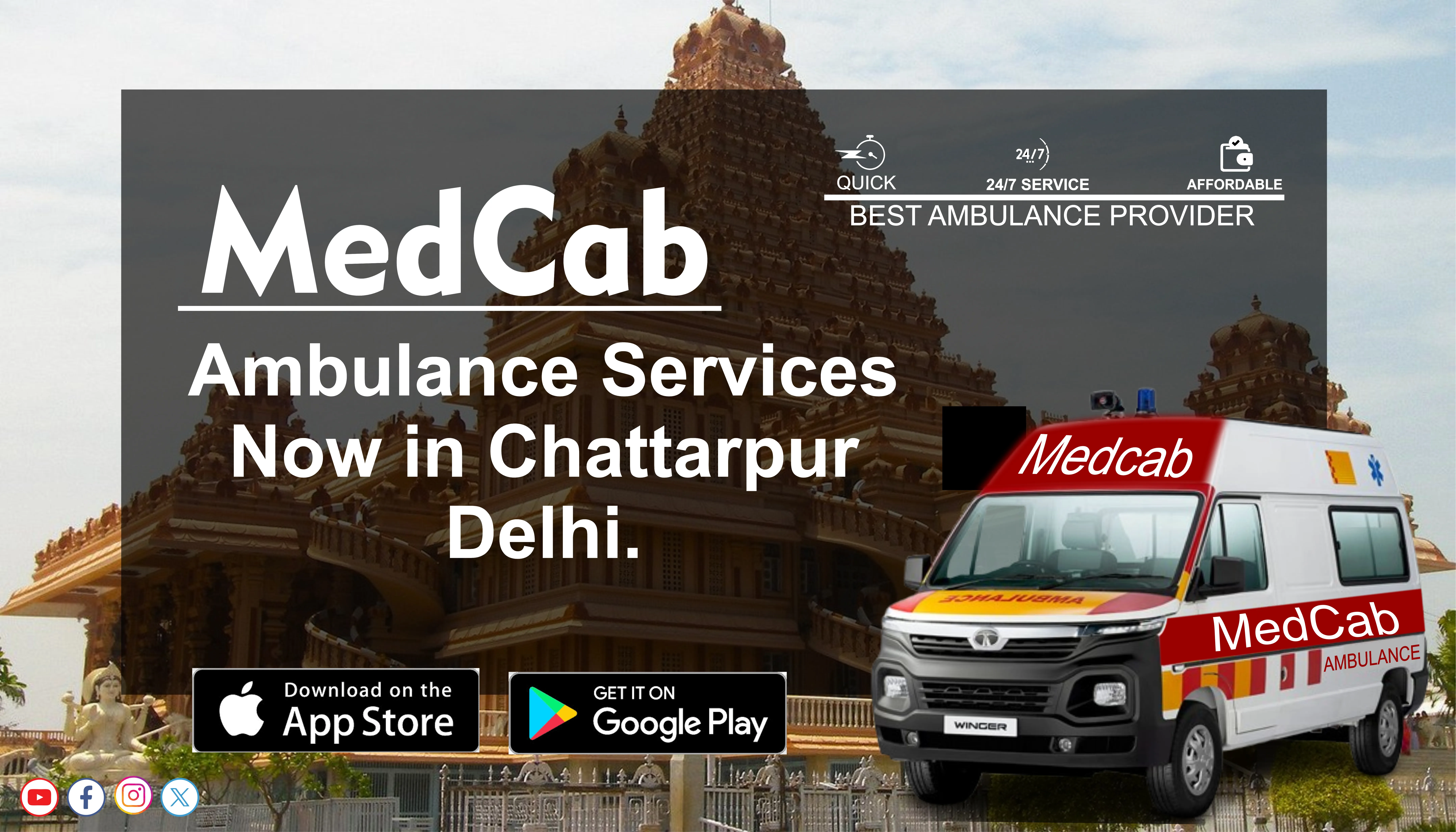 Fast Ambulance Service in Chhatarpur Delhi