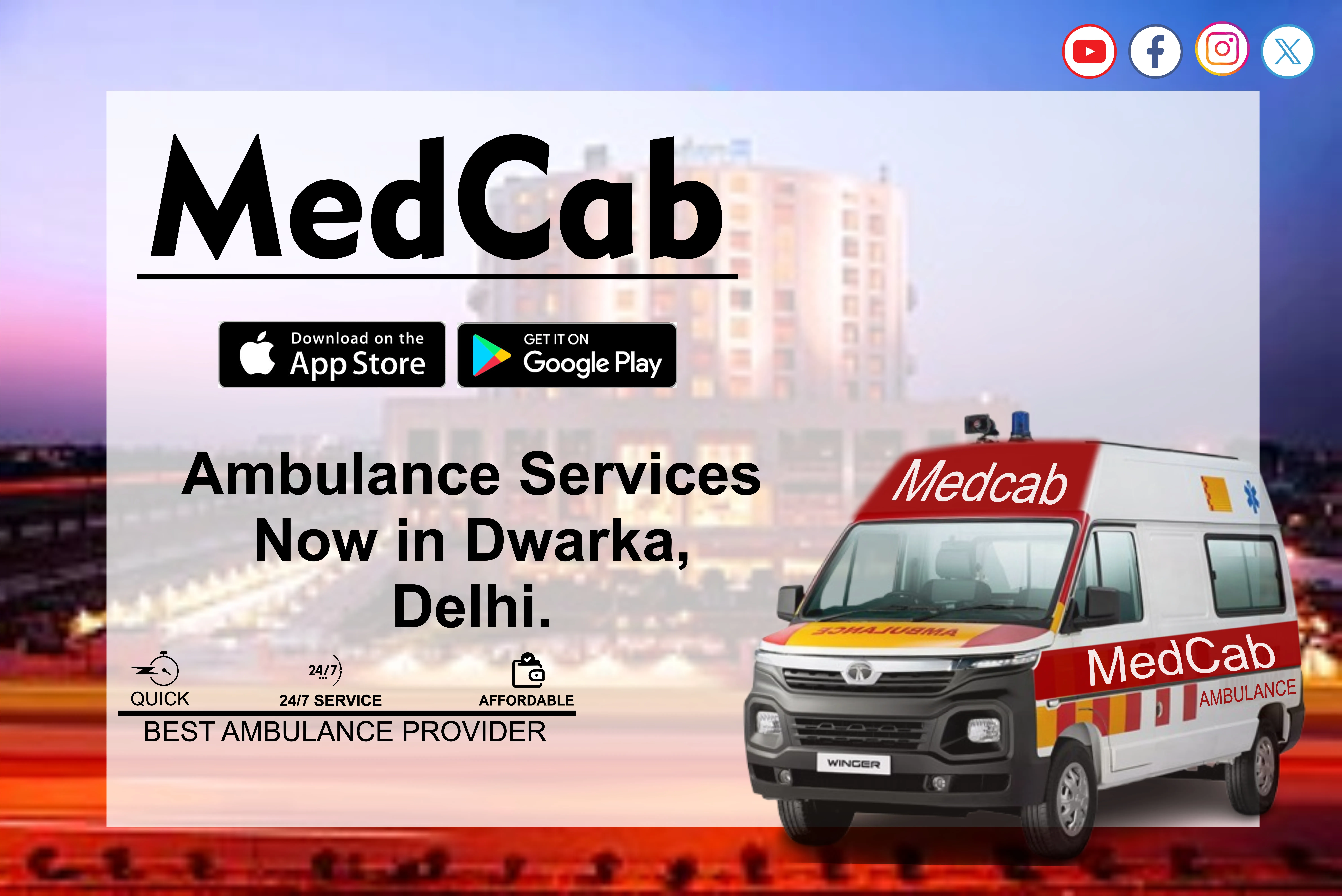 Top Ambulance in Dwarka, Delhi