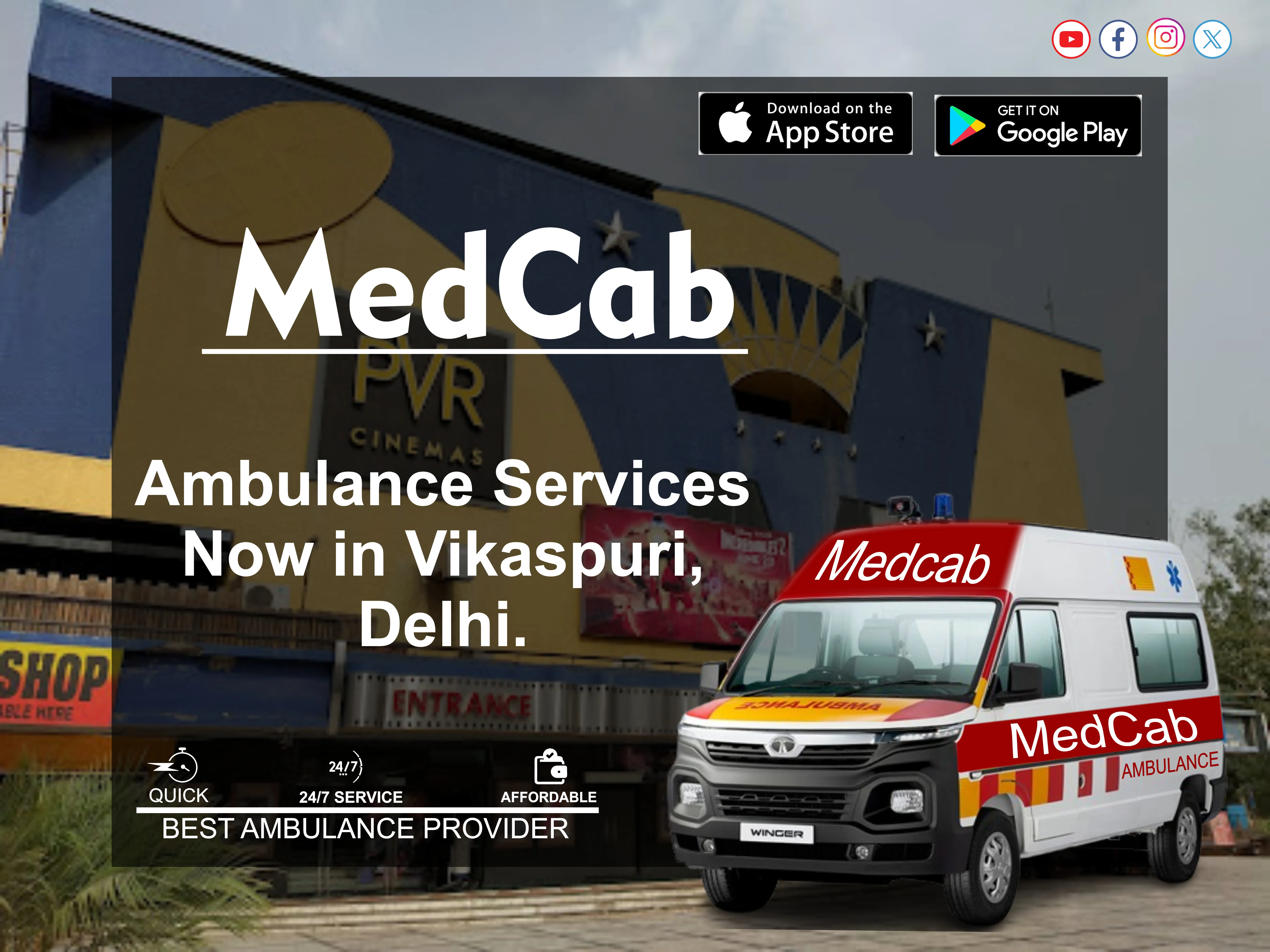 Ambulance Service in Vikaspuri