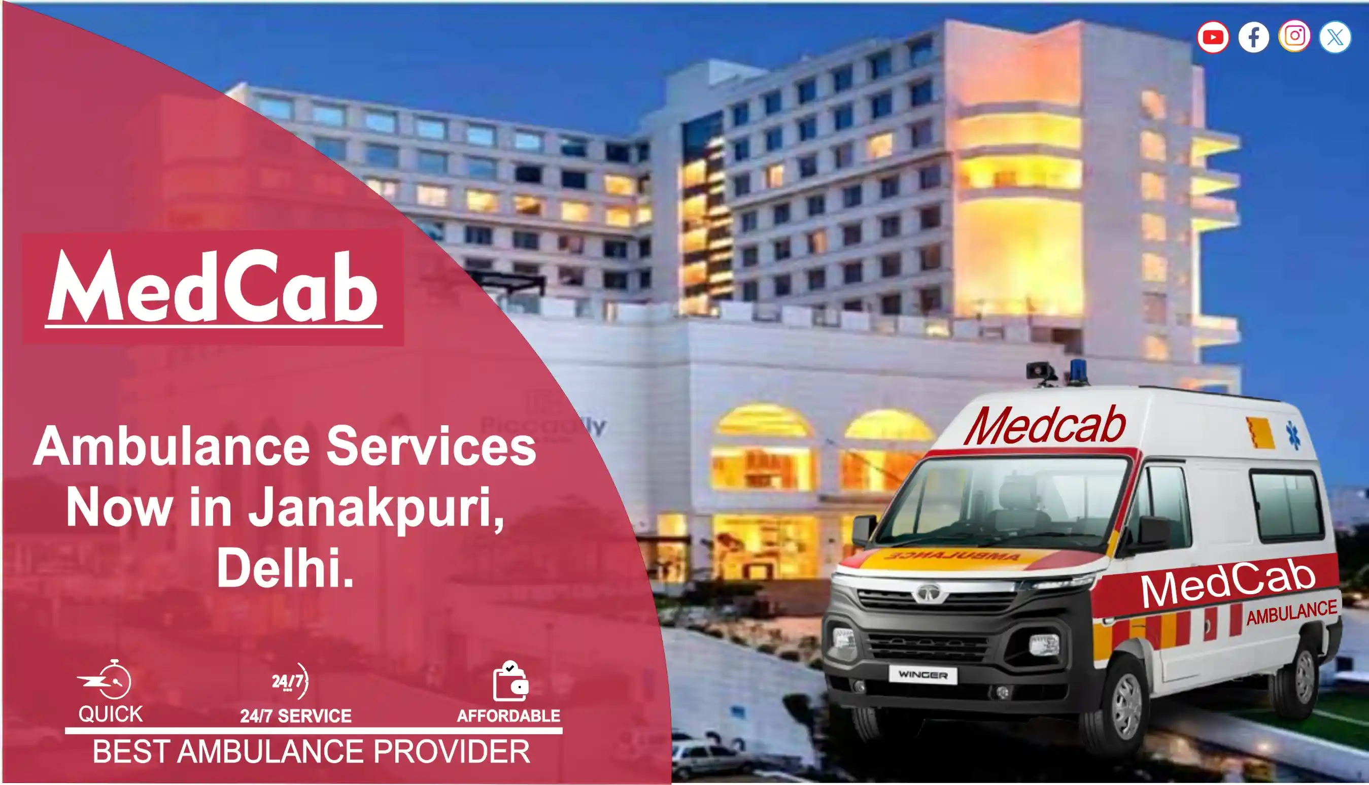 Ambulance Service in Janakpuri Delhi