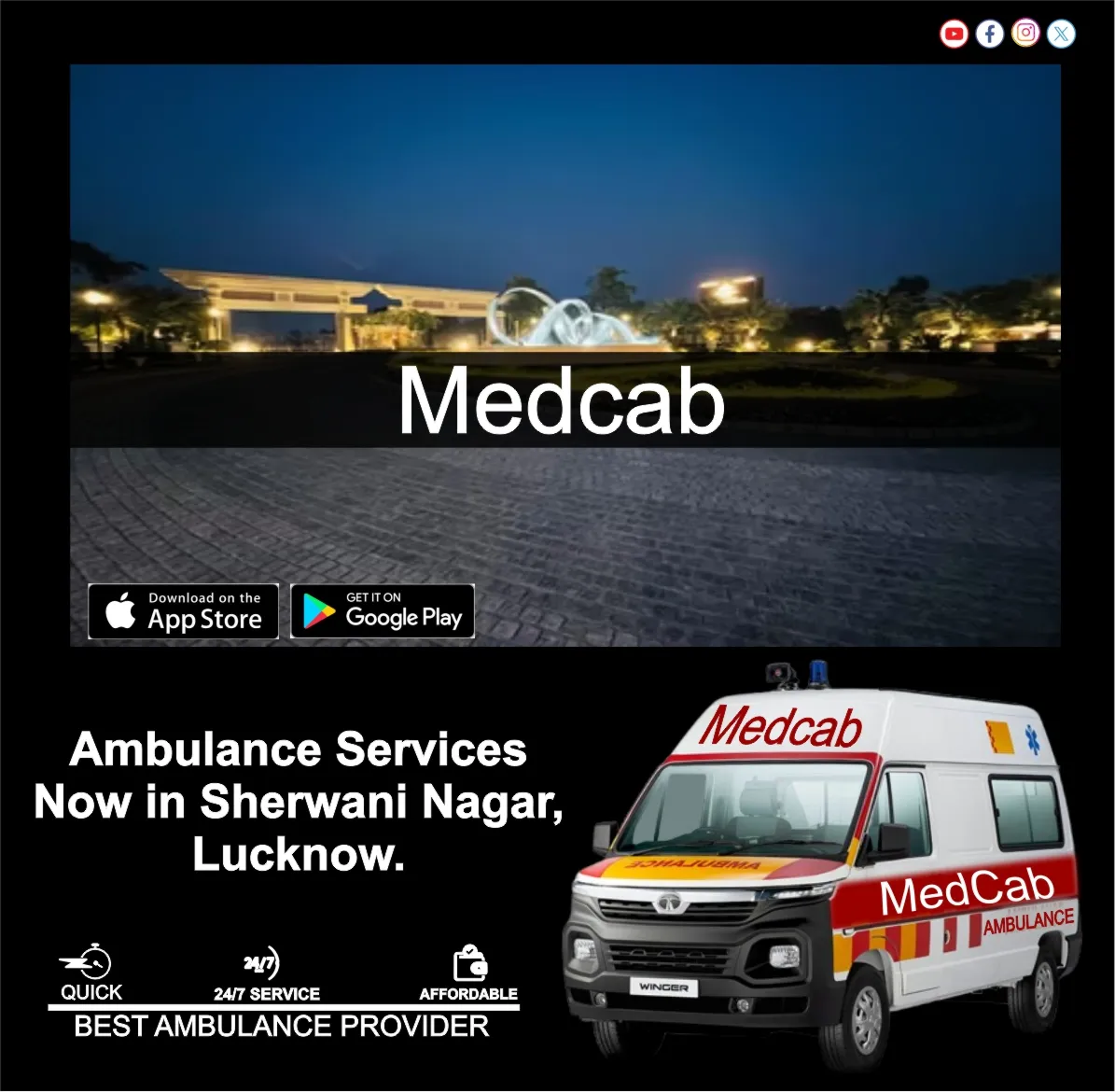 Ambulance Service in Sherwani Nagar