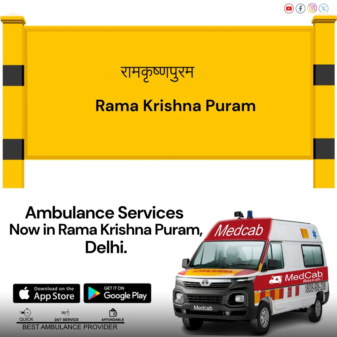 Ambulance Service in Rama Krishna Puram Delhi