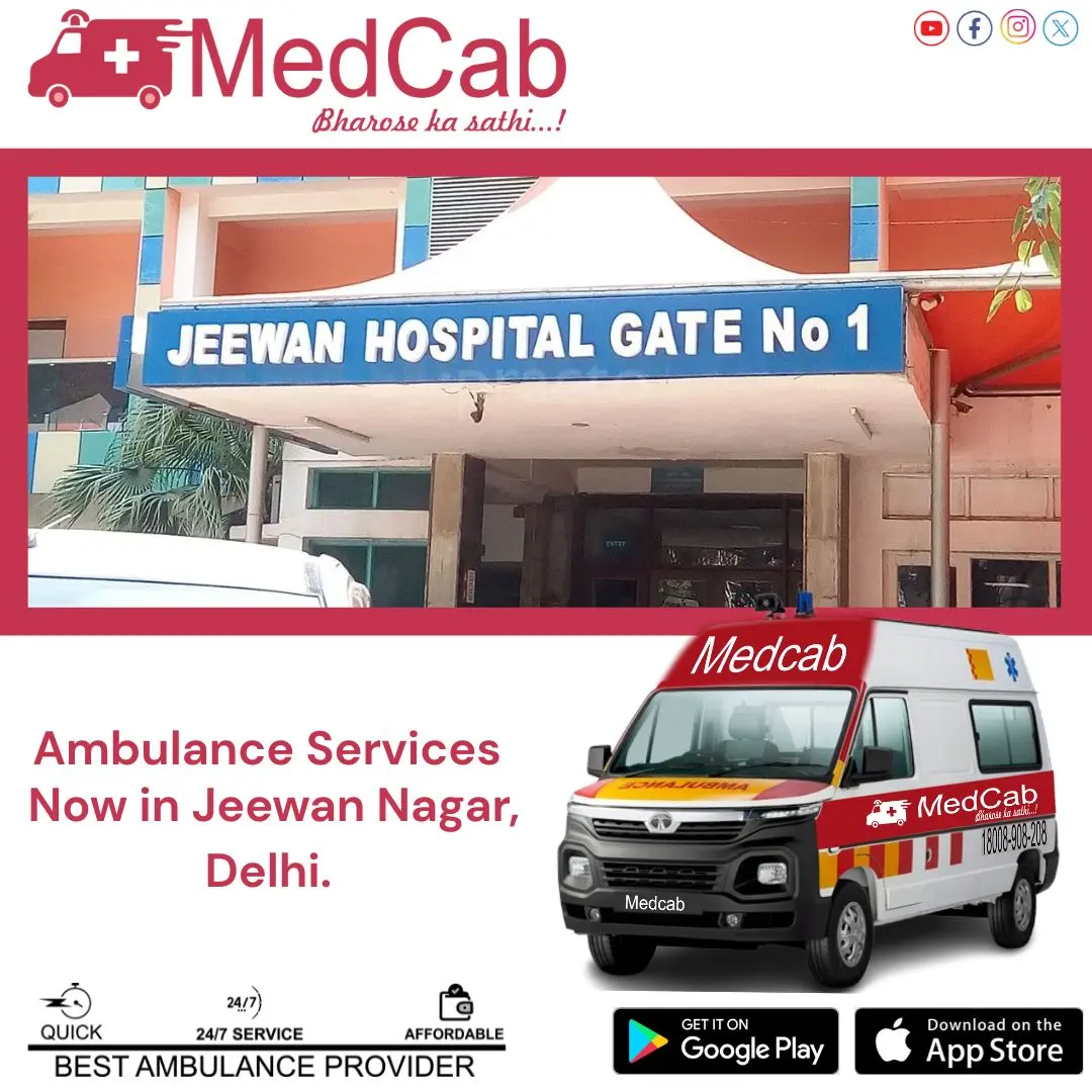Ambulance in Jeewan Nagar, Delhi