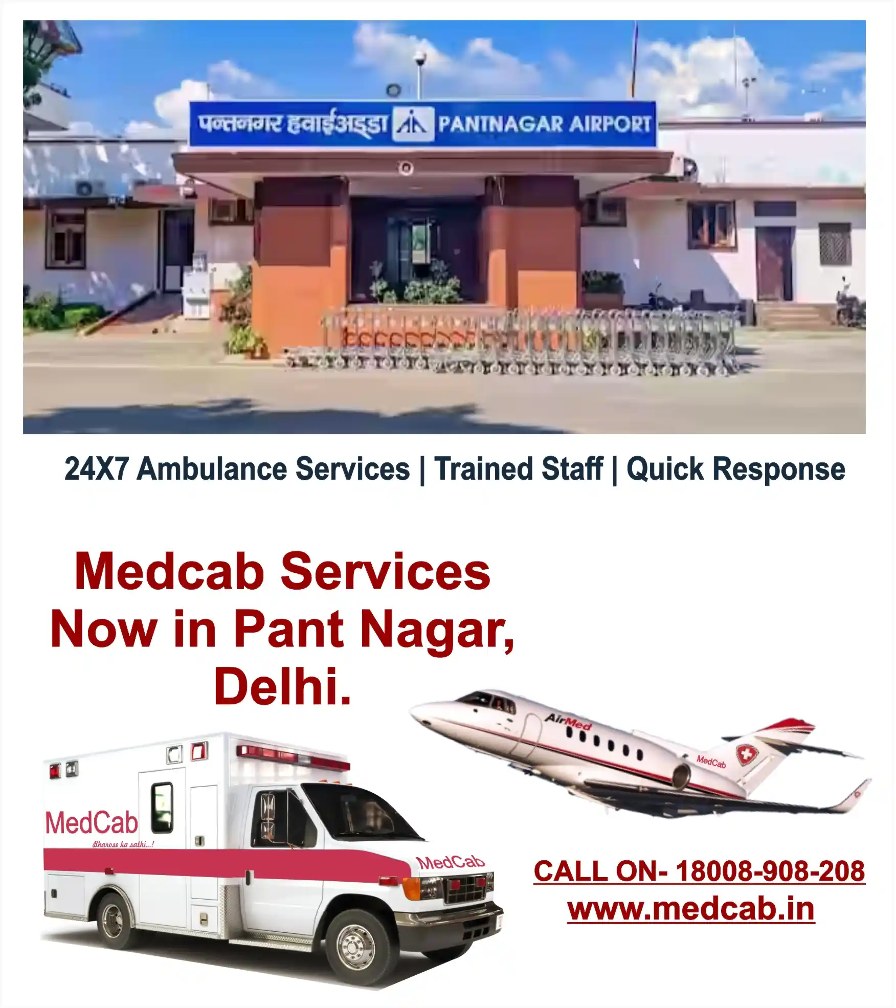 Ambulance Service in Pant Nagar, Delhi