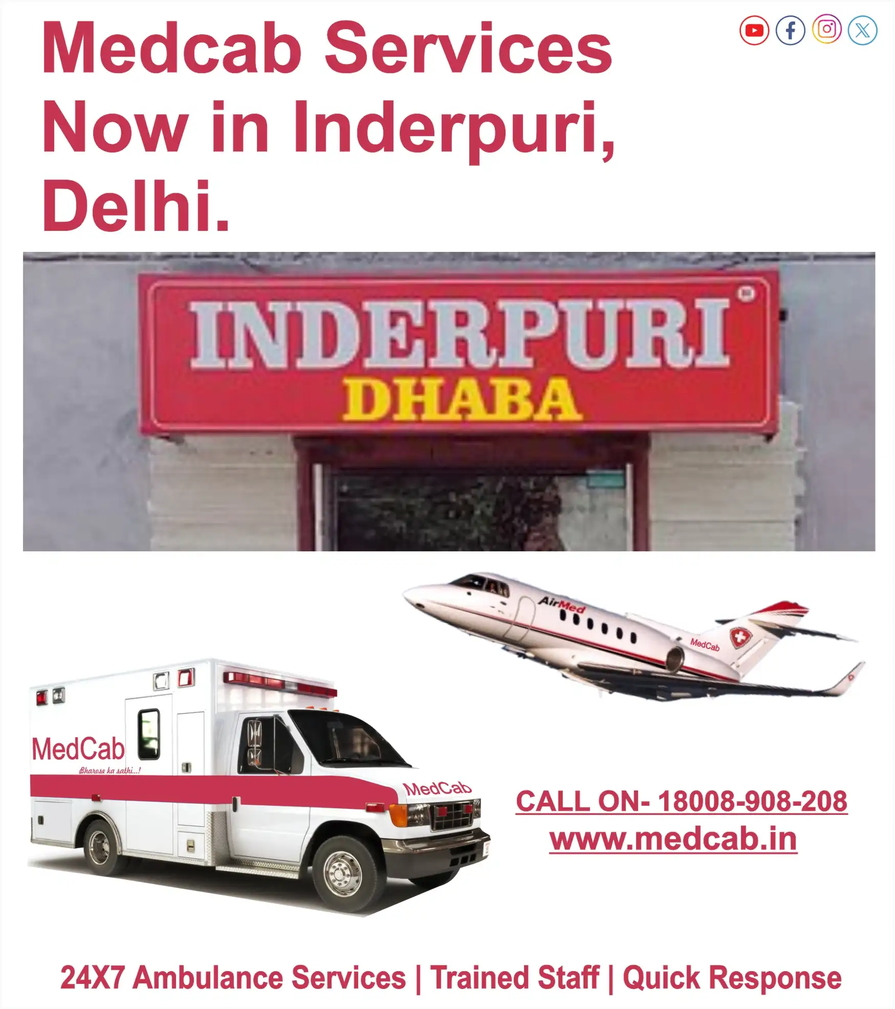 Fast Ambulance Service in Inderpuri, Delhi