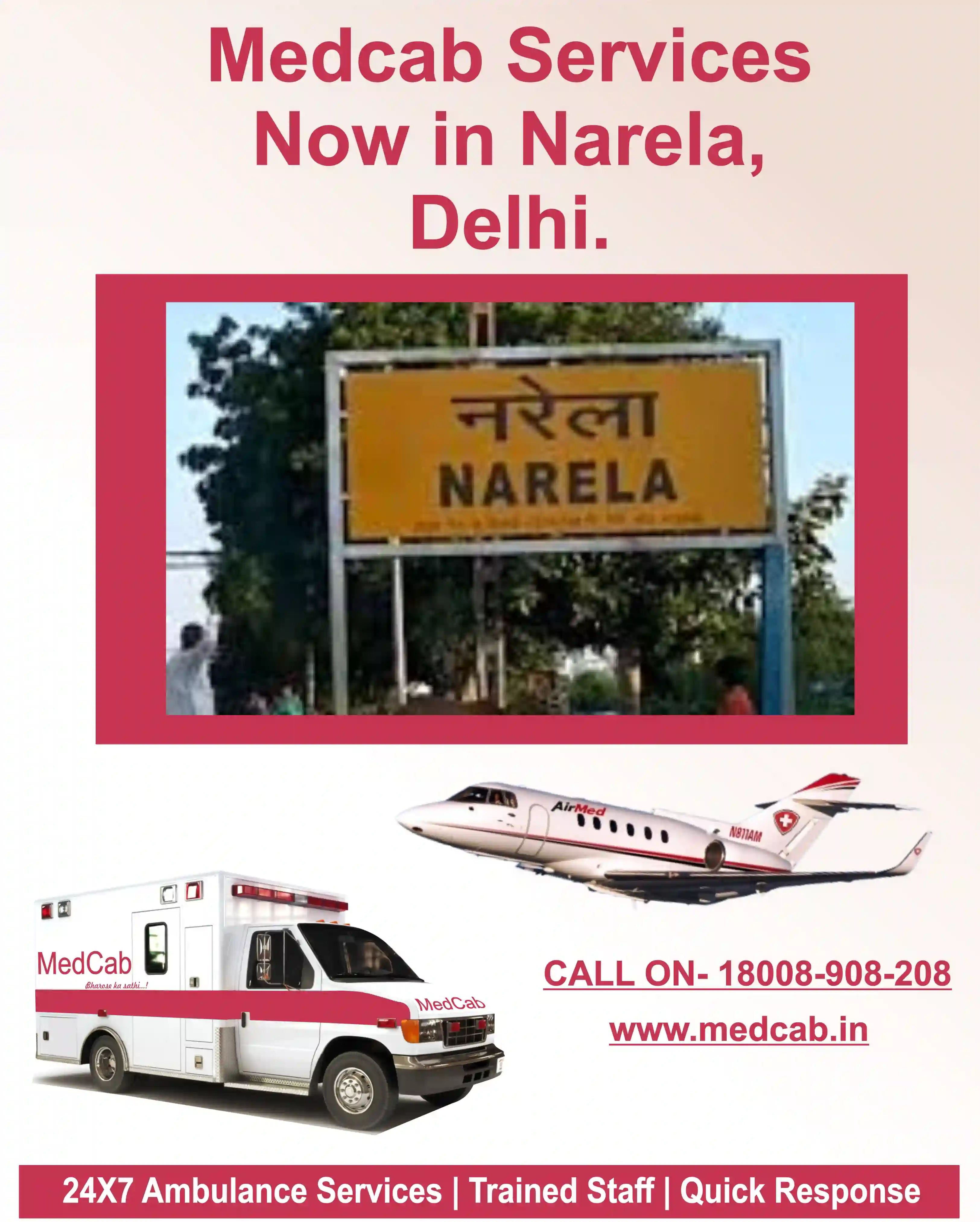 Ambulance Service in Narela, Delhi