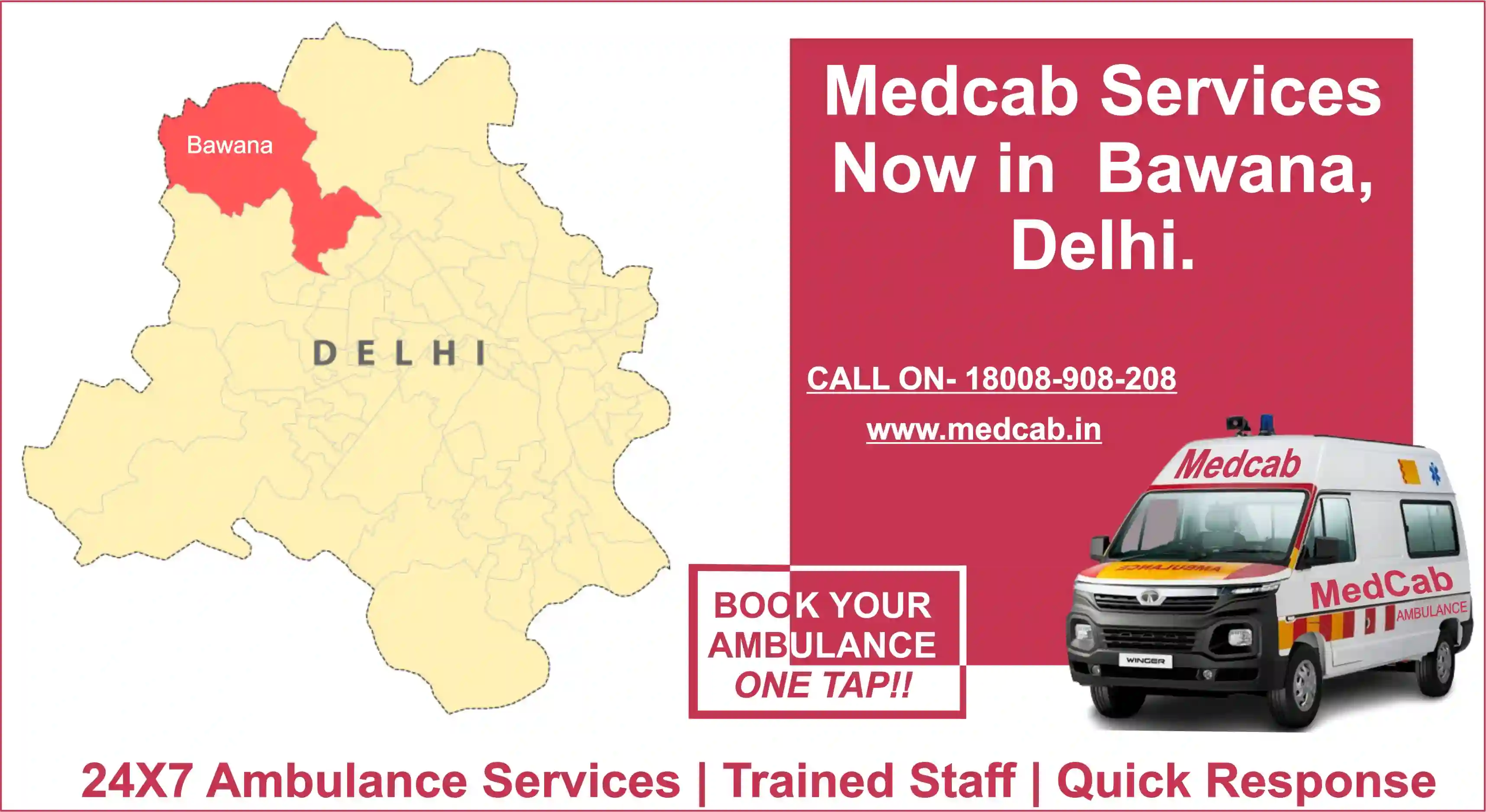 Ambulance Service in Bawana, Delhi