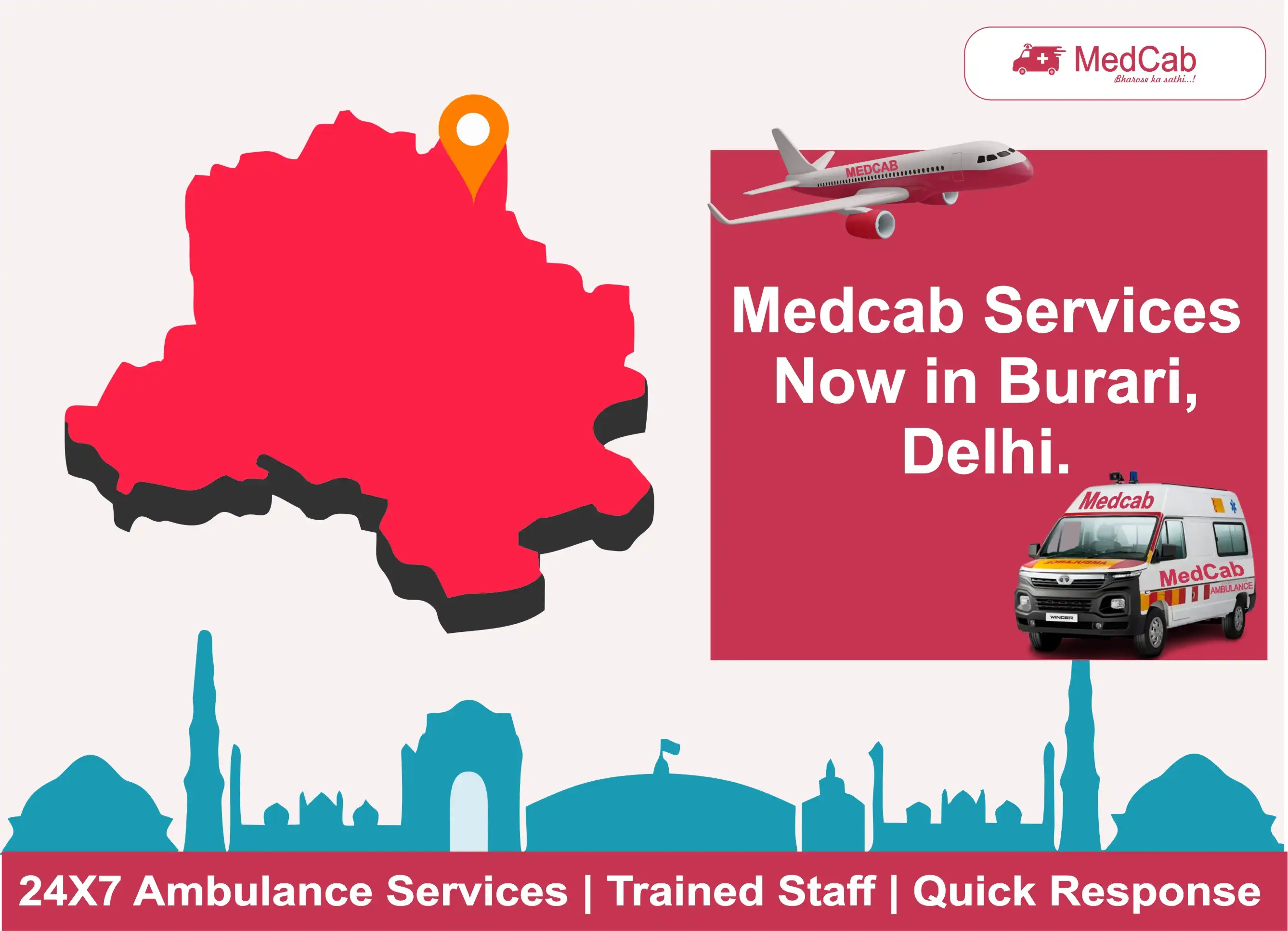 Fast Ambulance Service in Burari Delhi