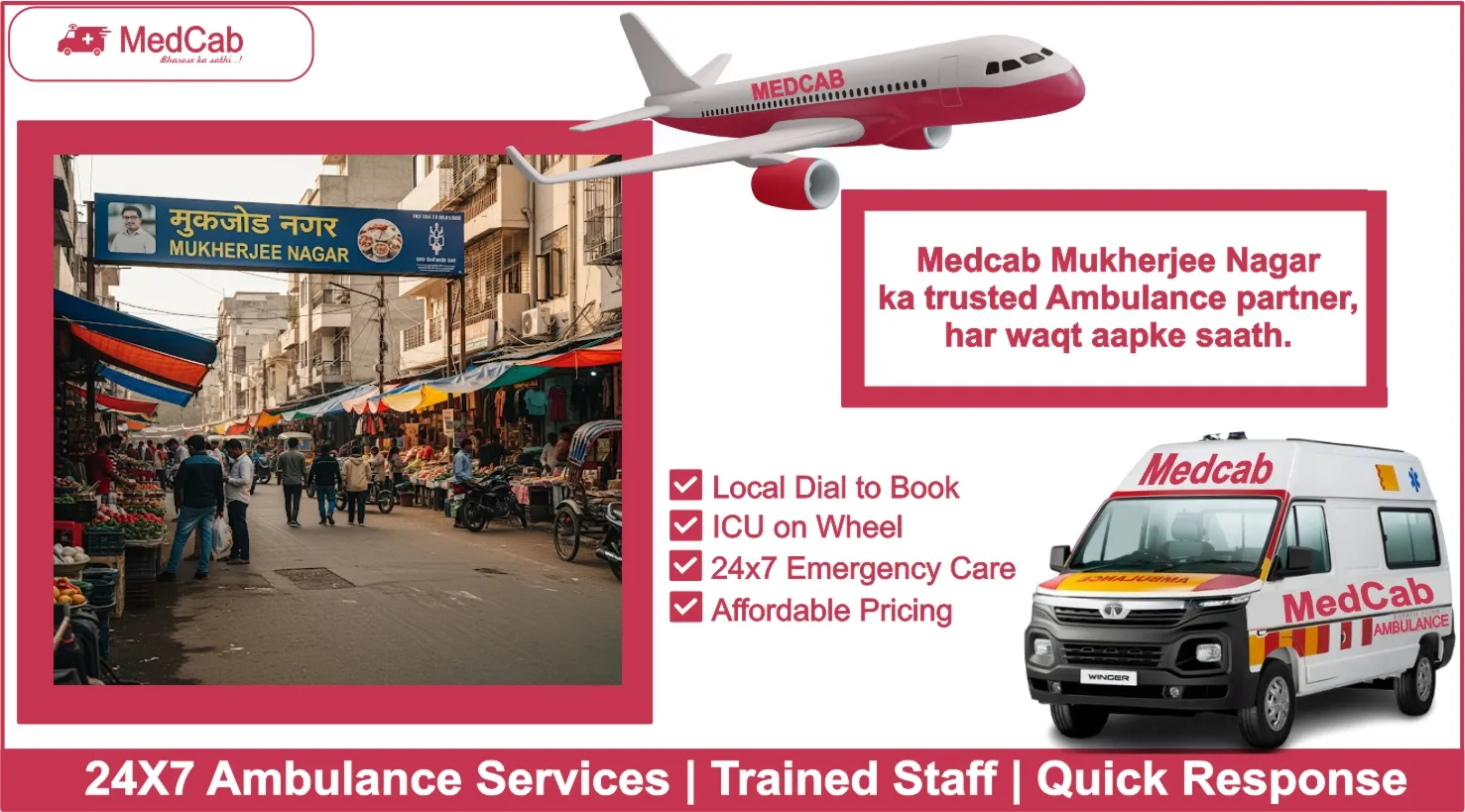 Fast Ambulance Service in Mukherjee Nagar, Delhi