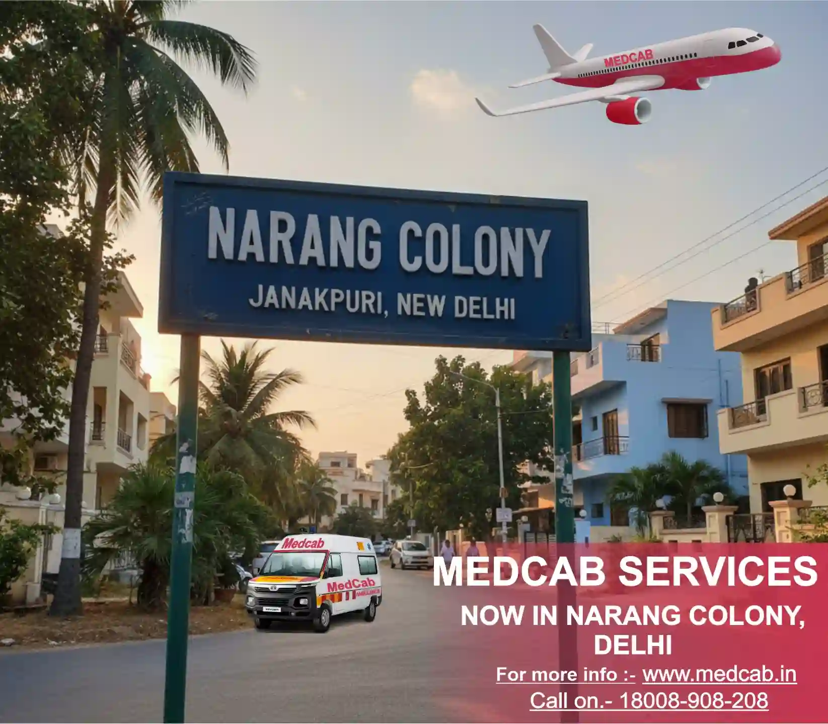 Ambulance Service in Narang Colony, Delhi