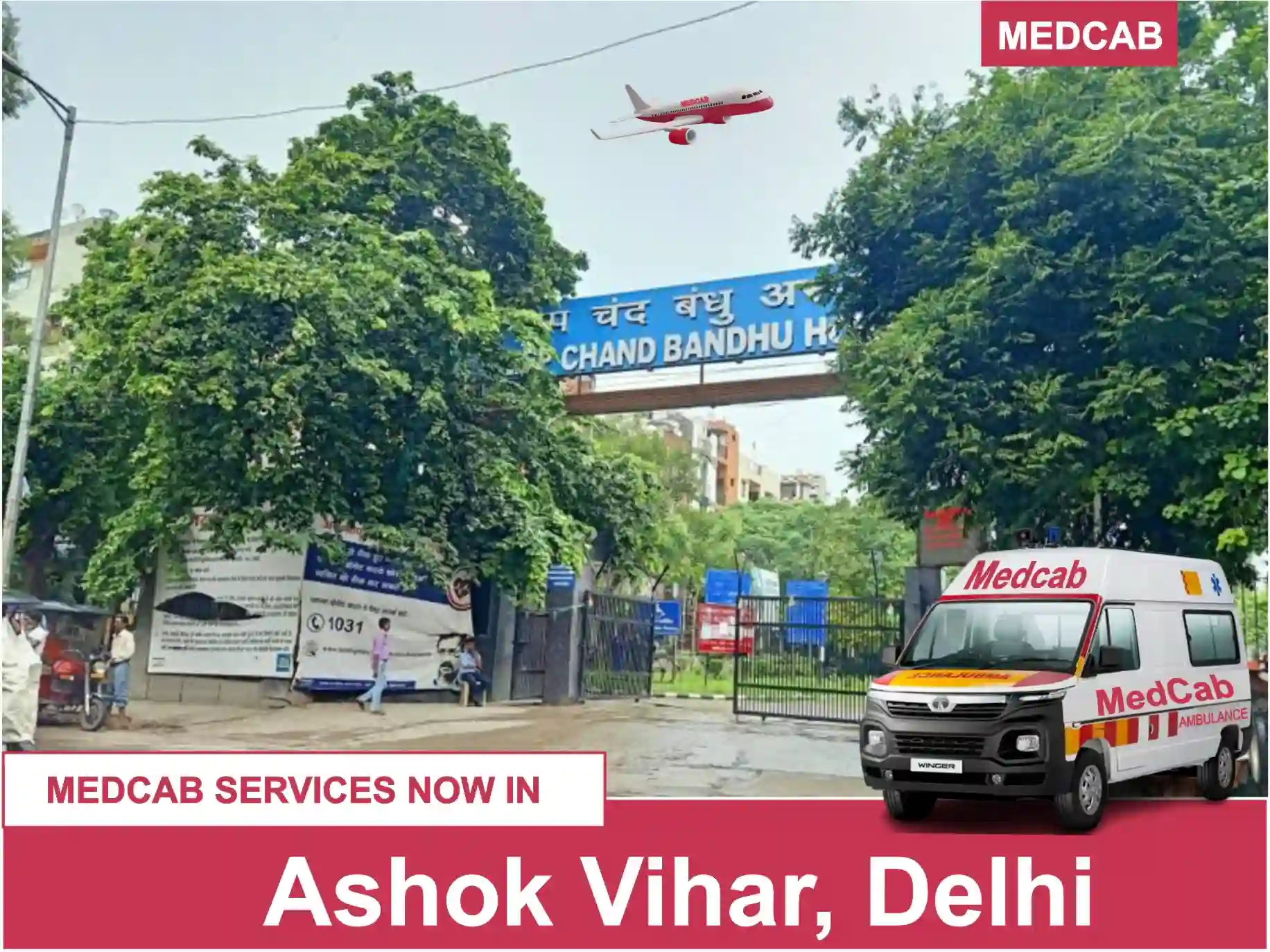 Ambulance Service in Ashok Vihar, Delhi