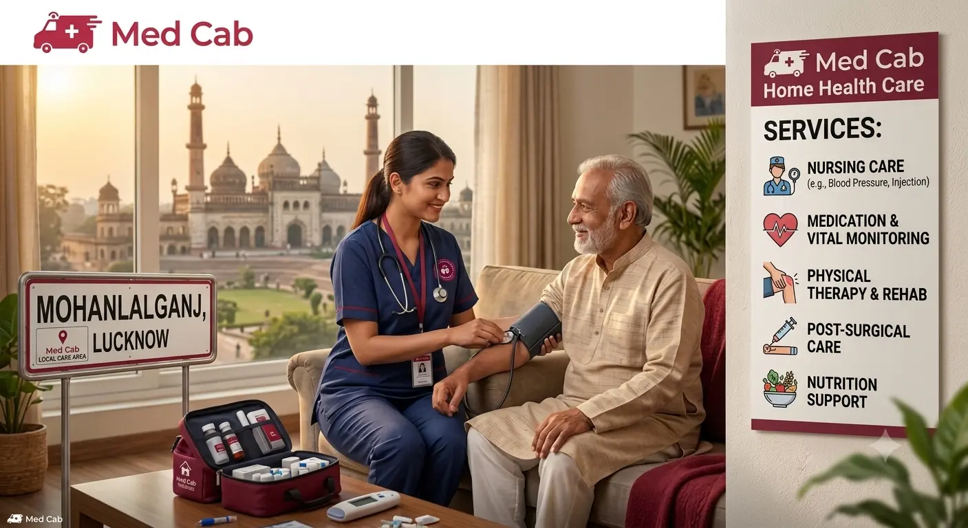 Home health care at home services in Sultanpur Road, Lucknow