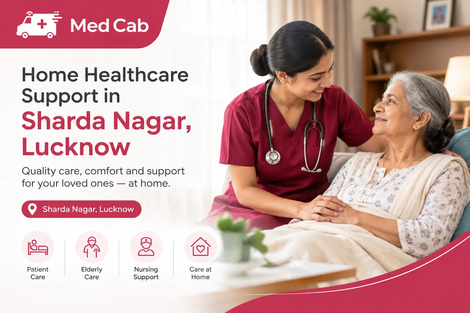 Home Healthcare Support in Sharda Nagar, Lucknow