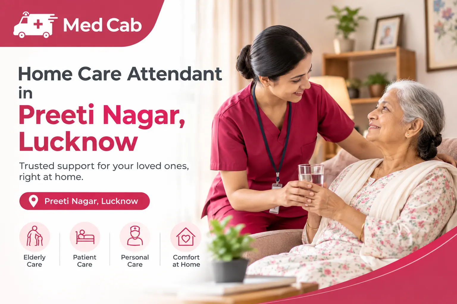 Home care attendant in Preeti Nagar, Lucknow