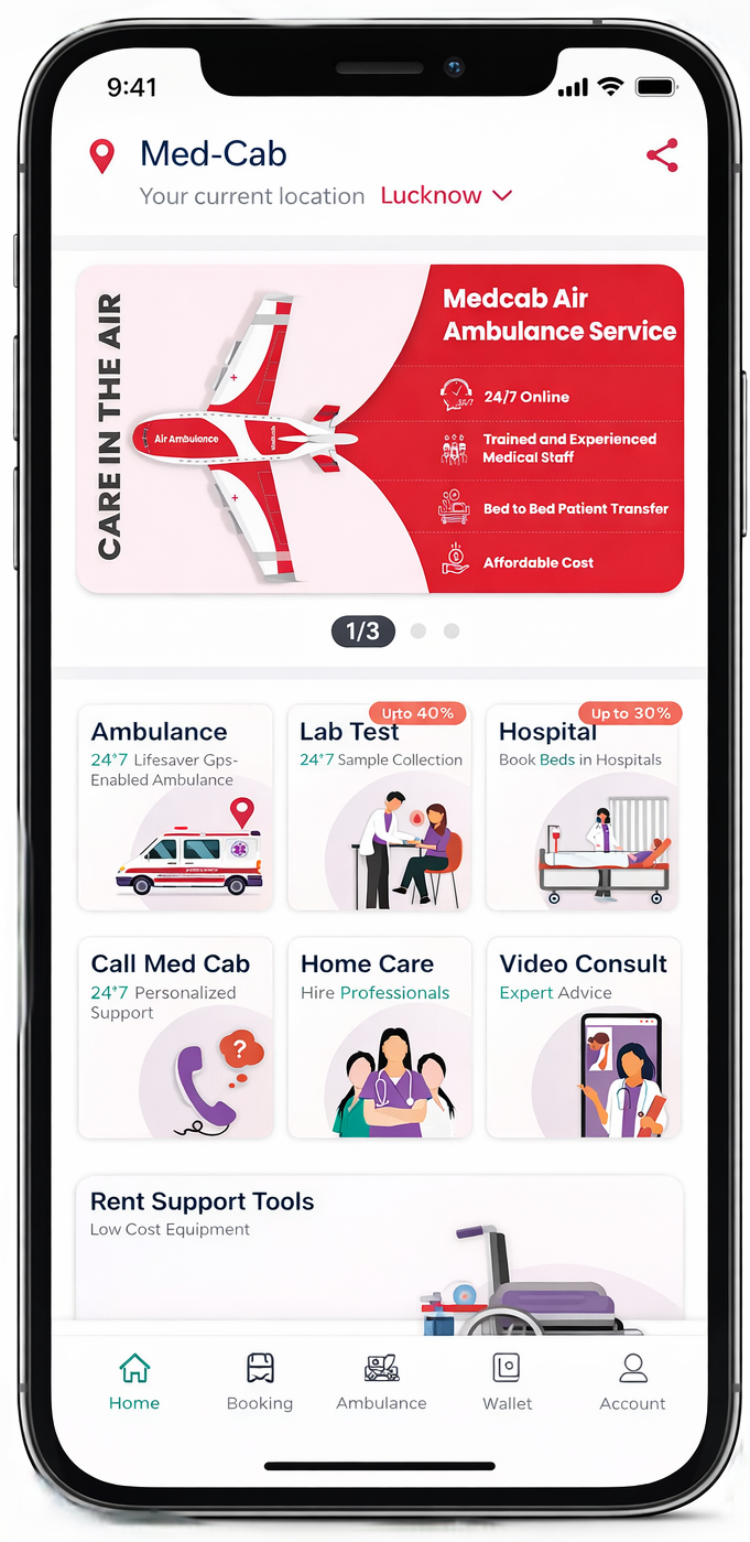 MedCab app screenshot