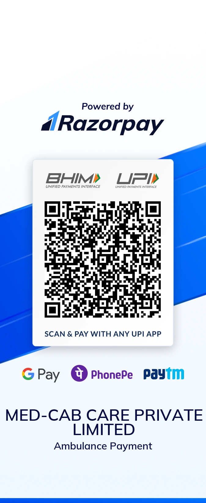 Med Cab QR Code