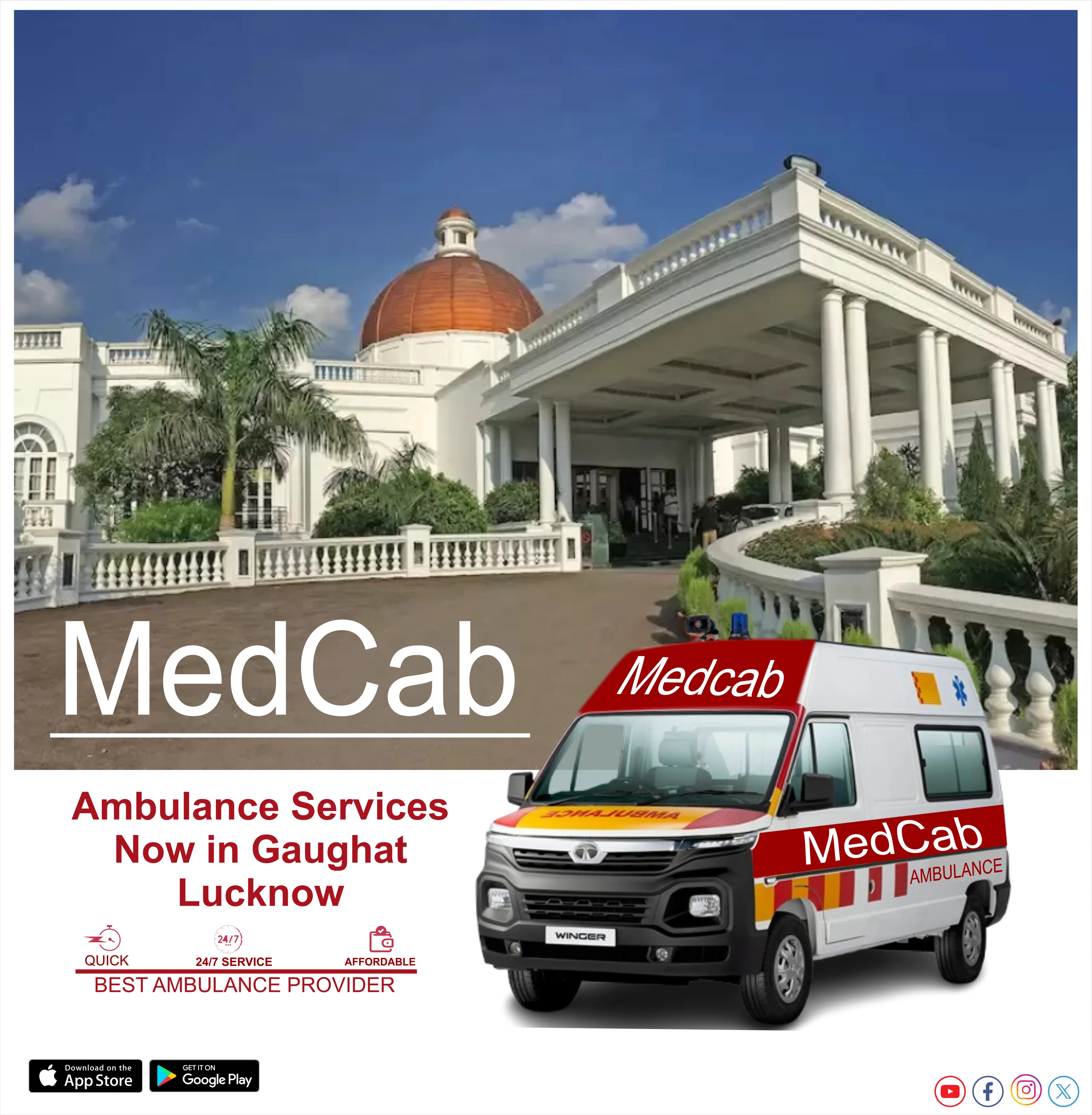 Gaughat, Lucknow ambulance service