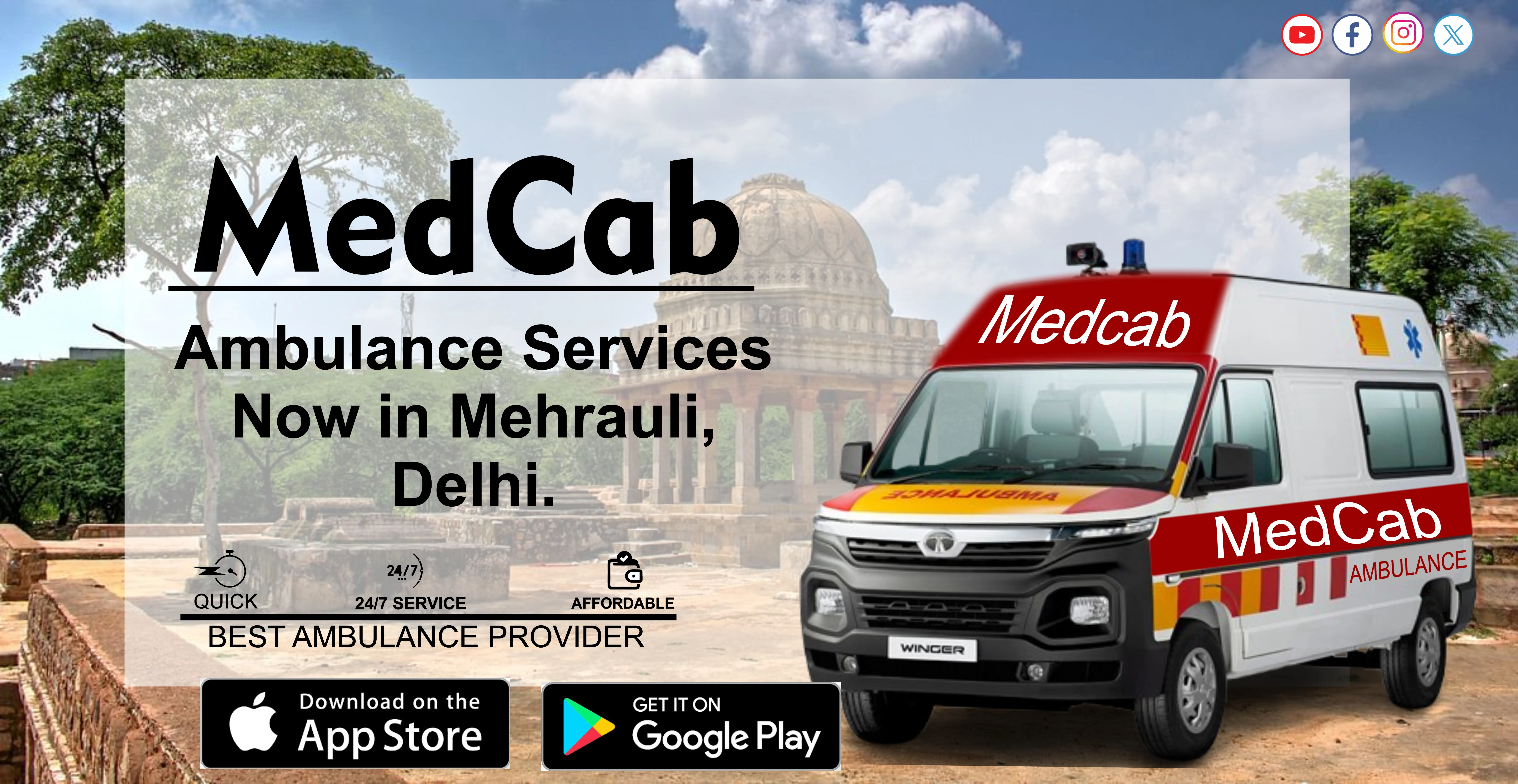 Mehrauli, Delhi ambulance service