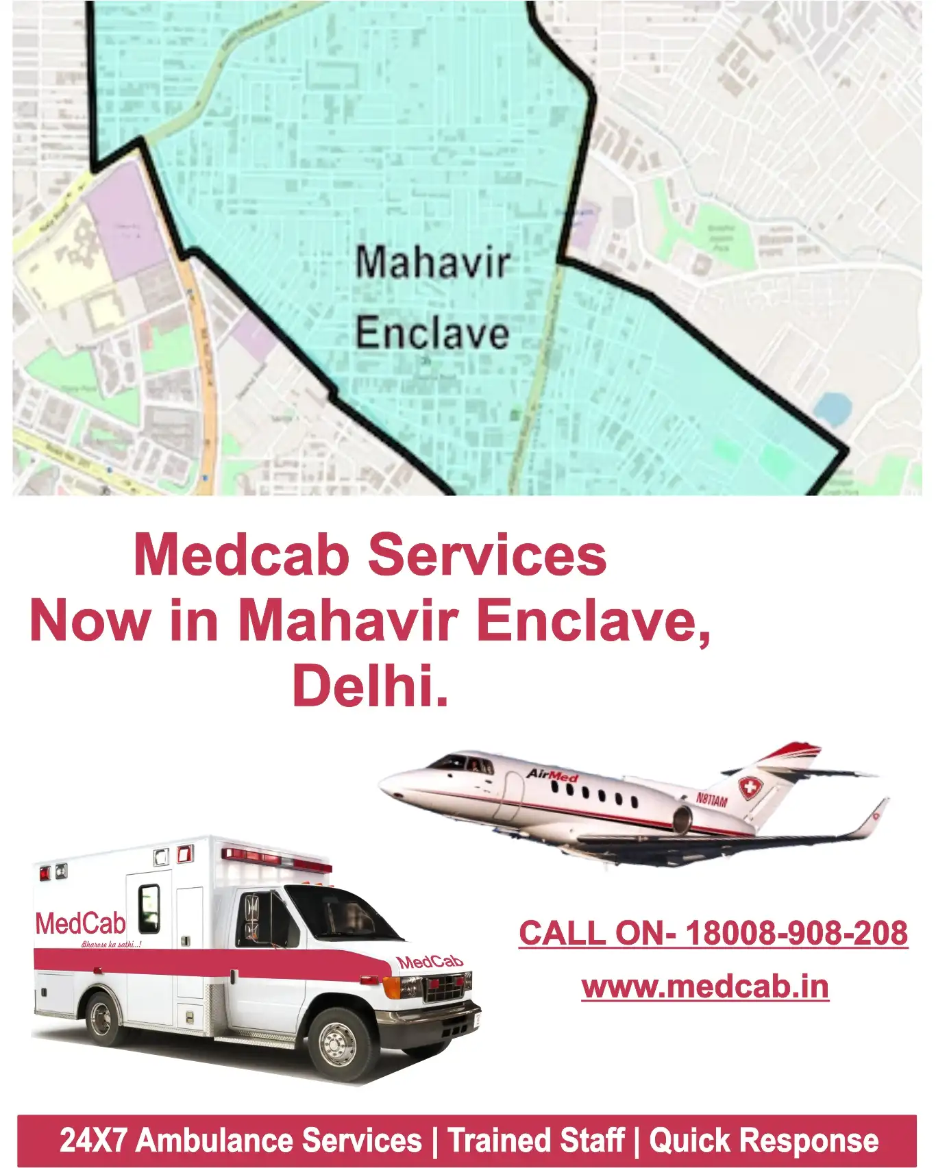 Mahavir Enclave, Delhi ambulance service