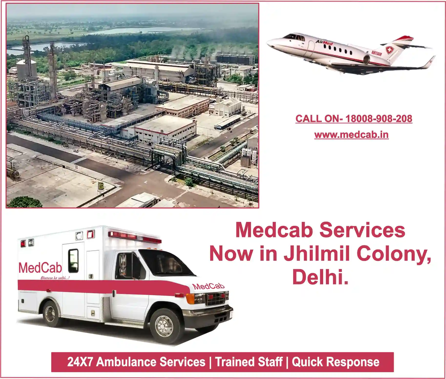 Jhilmil Colony, Delhi ambulance service
