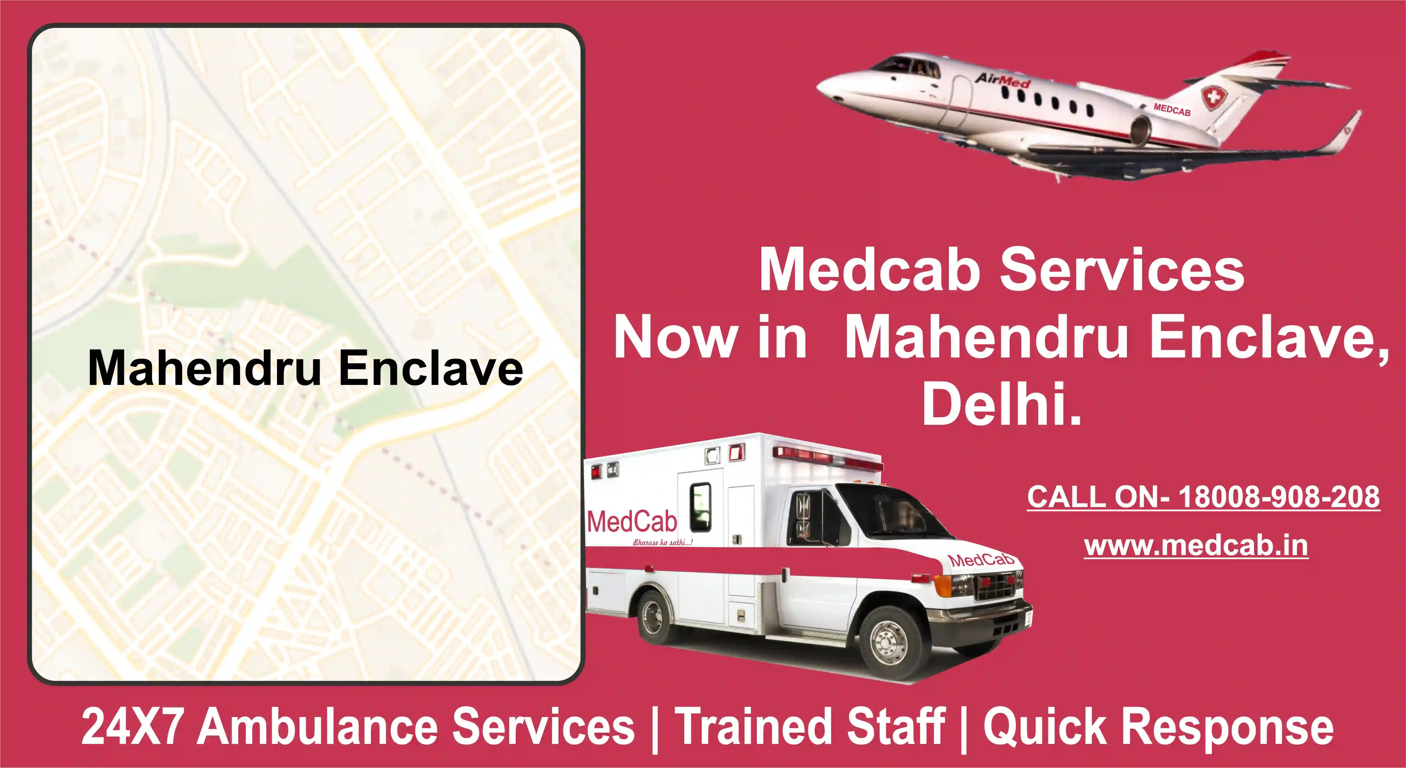 Mahendru Enclave, Delhi ambulance service