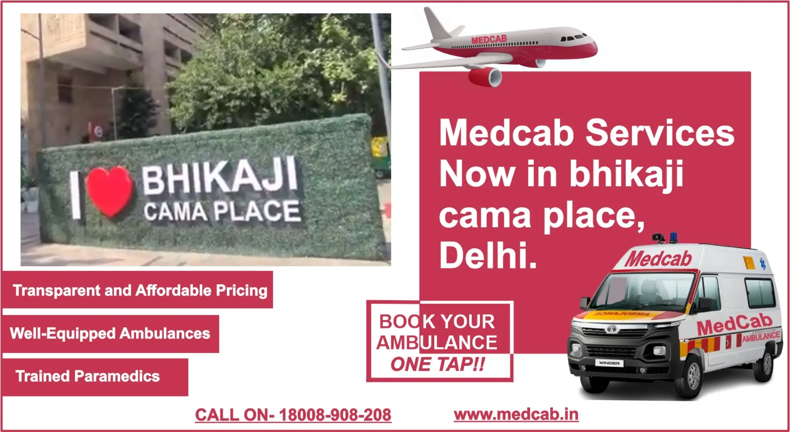 Bhikaji Cama Place, Delhi ambulance service