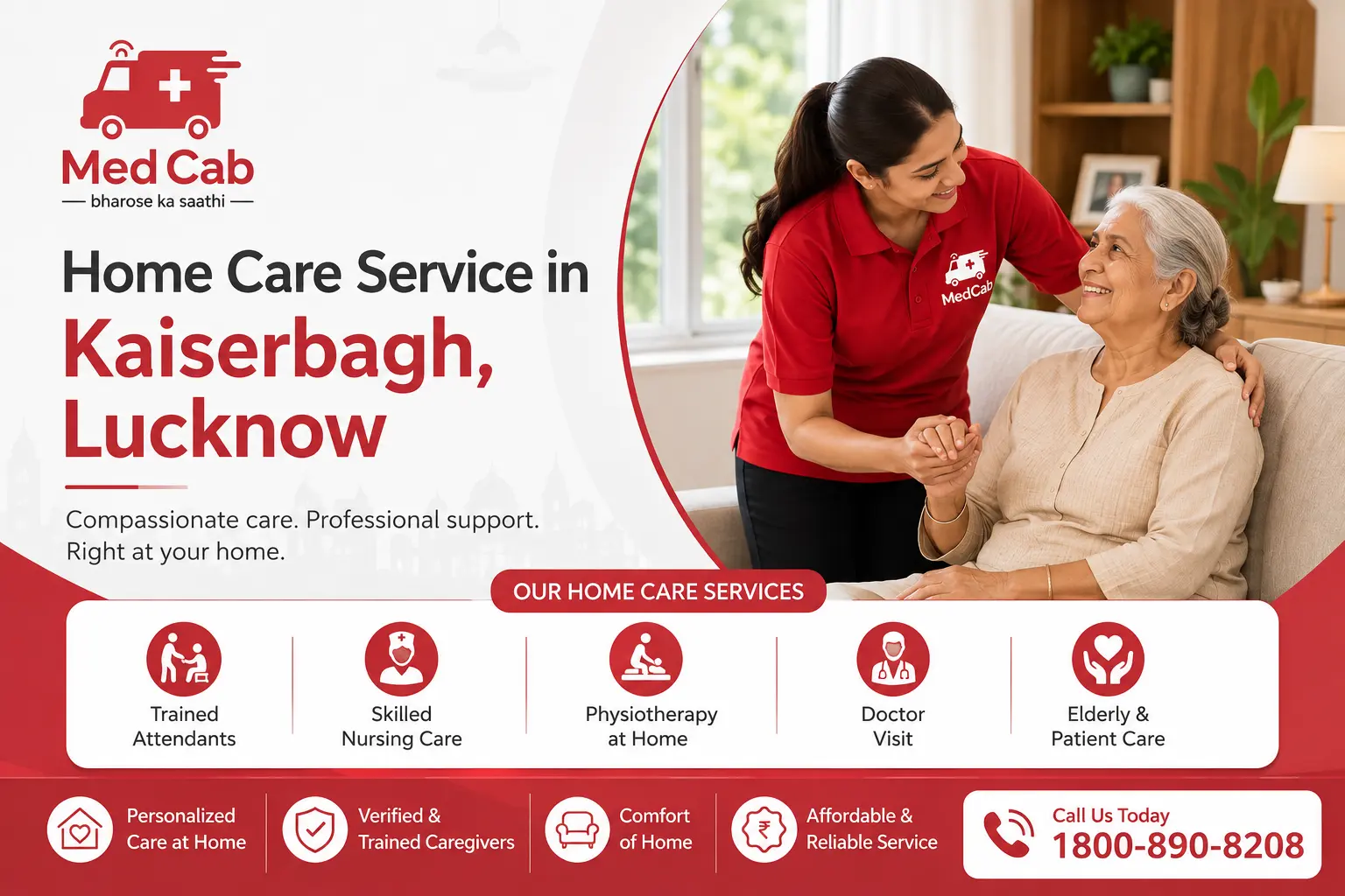 Home care service in kaiserbagh, Lucknow